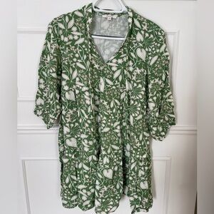 LIVOM - Green Floral Patterned dress